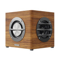 Retro bluetooth speaker wooden sound system for mobile phone, laptop, desktop computer, and tv - wooden subwoofer