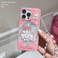 Midsummer afternoon tea iphone 17 pro max phone case - glitter gel, apple 16 anti-drop protective cover, iphone 15 compatible