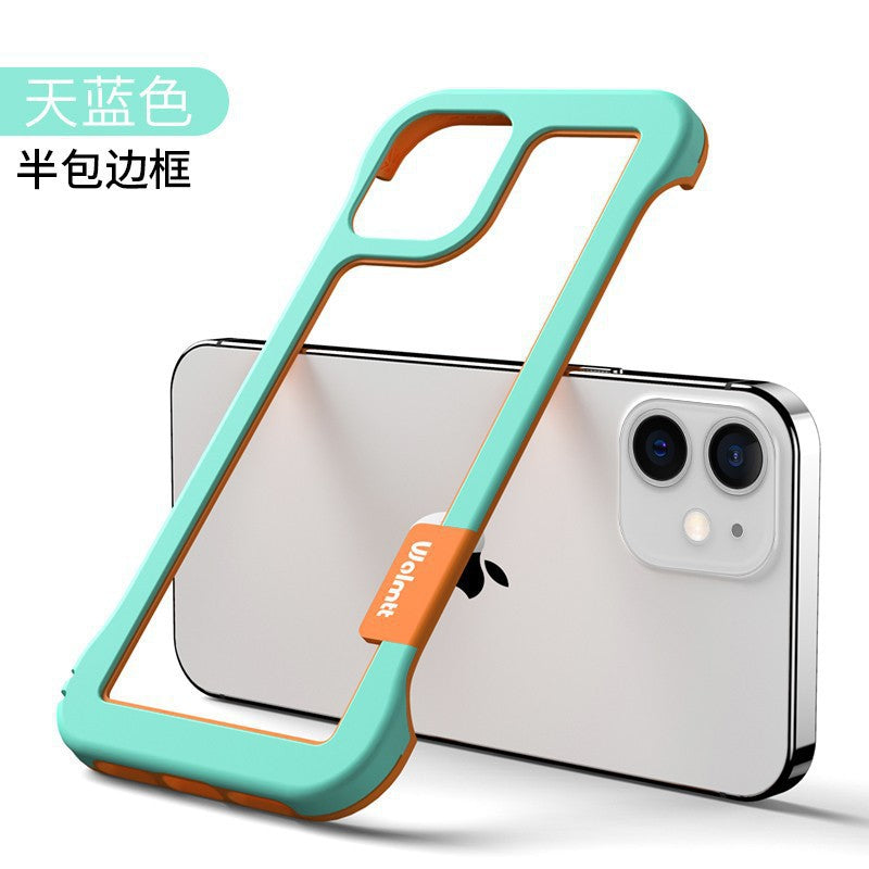 Two-color frameless heat dissipation hollow suitable for iphone15 apple 13 silicone soft edge xr wholesale mobile phone case 16