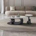 Accessible luxury italian coffee table cream style slate tea table for home living room popular table popular simple rental room coffee table