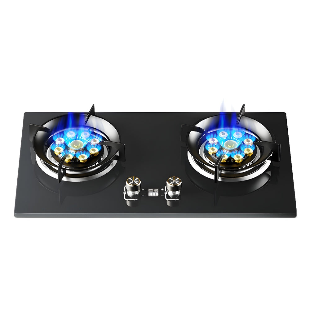 Gas stove double stove for home embedded fierce fire stove liquefied gas natural gas stove timing fierce fire stove