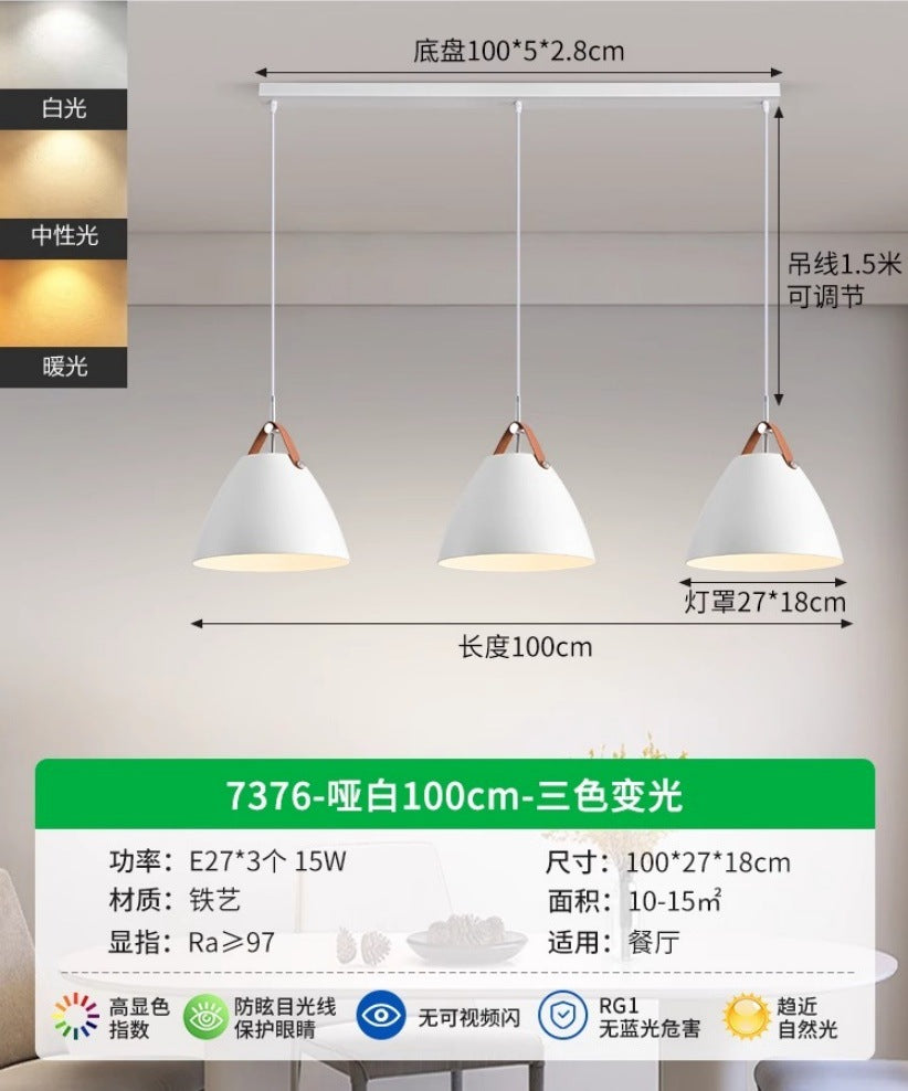 Circle of Light Restaurant Chandelier Nordic New Dining Table Bar Lighting Modern Simple Living Room Dining Room Main Light 1