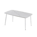 White frame-matte snow mountain white curved edge