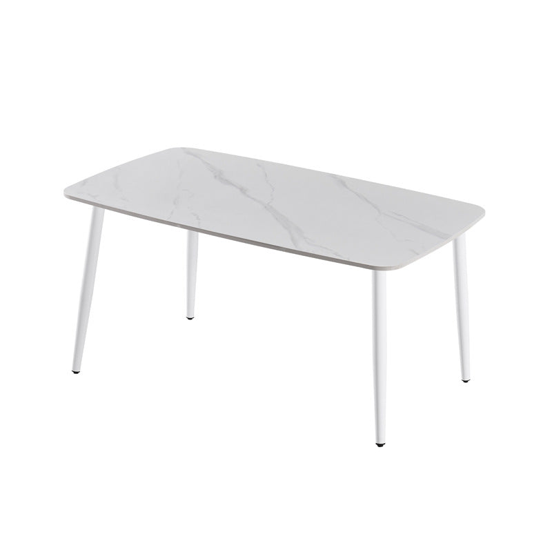 Rock slab dining table combination modern casual italian manufacturer wholesale personalized small apartment rectangular simple table