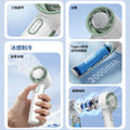 2025 handheld cooling fan - usb powered, ideal for home, office, and desktop use. portable mini turbine fan with ice pack function for outdoor use