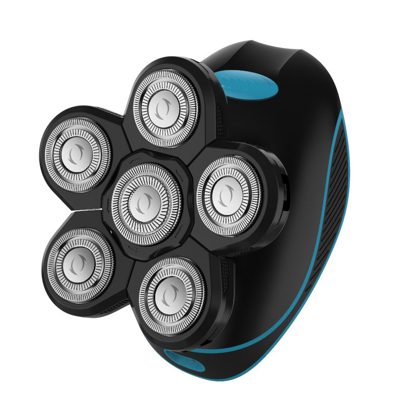 8w four-in-one blade shaver, fully washable, rechargeable set, waterproof digital display, rotary four-blade head