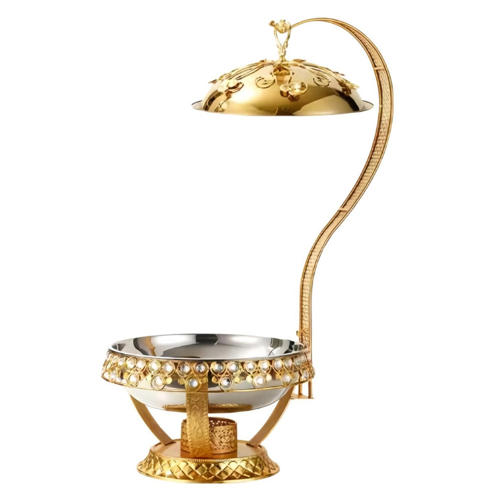 Luxury stainless steel gold buffet warming tray - hotel banquet buffet warmer - in stock