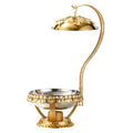 Luxury stainless steel gold buffet warming tray - hotel banquet buffet warmer - in stock