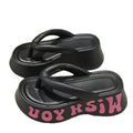 High-heeled flip-flops for women new arrivalthick soleeva slippers for women beach beach shoes for women fashion flip-flops wholesale