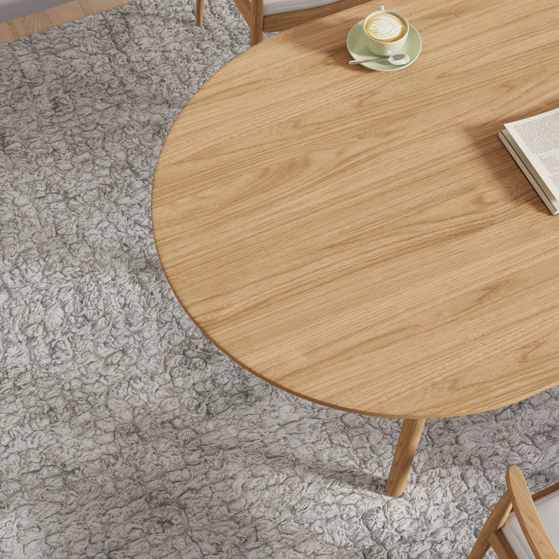 Customizable light luxury nordic style oval dining table for guest rooms, b&bs, and offices - solid wood meeting and conference table