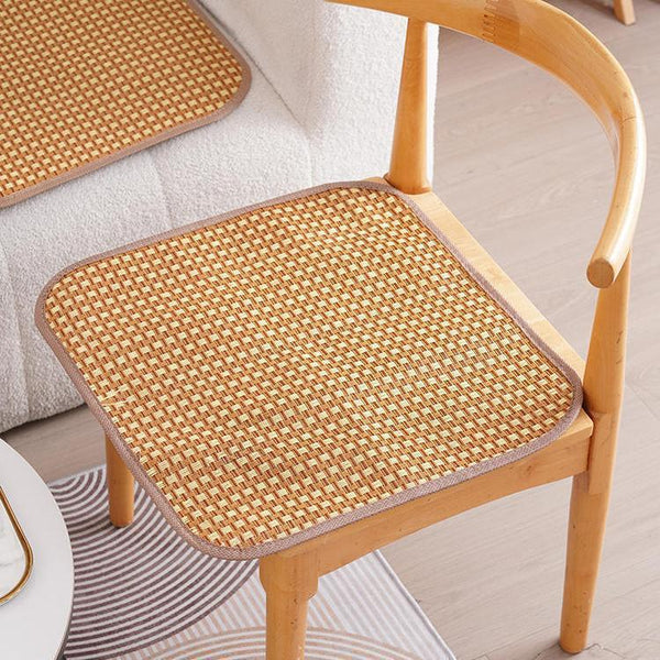 Summer office rattan seat cushion computer chair cushion home sofa cushion bamboo seat thickened mat seat cushion