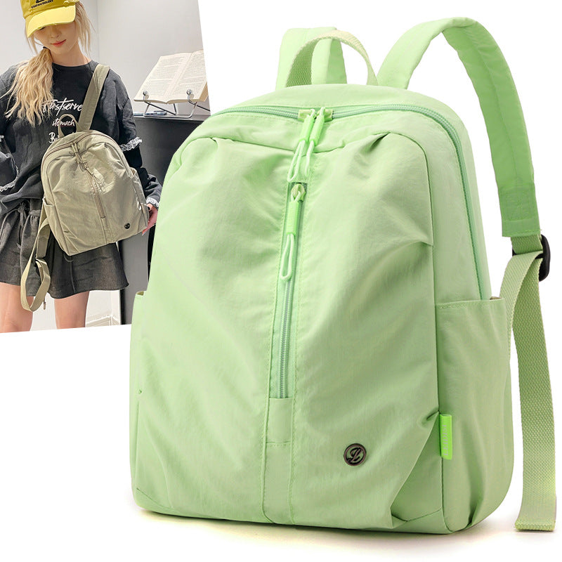 Customized Dopamine Travel Lightweight Backpack Women's Leisure Versatile Hiking Backpack Large Capacity Commuter School Bag