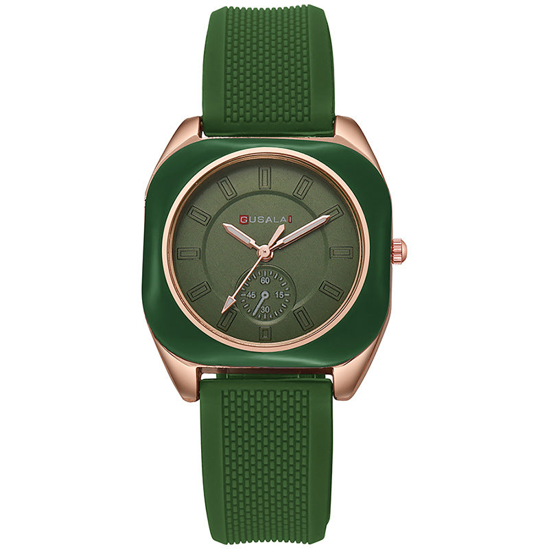 High-style women's watch, minimalist and fashionable, versatile sugar cube quartz watch, women's watch, hot-selling export manufacturer wholesale
