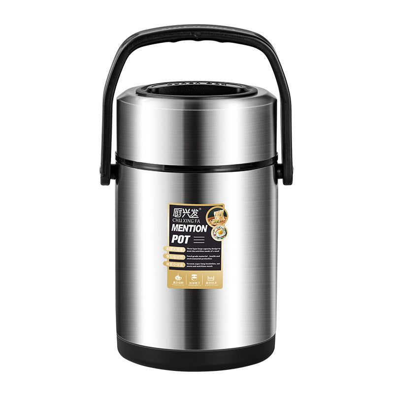 Chuxingfa insulated lunch box 304 stainless steel vacuum insulated pot for office workers multi-layer rice bucket large capacity