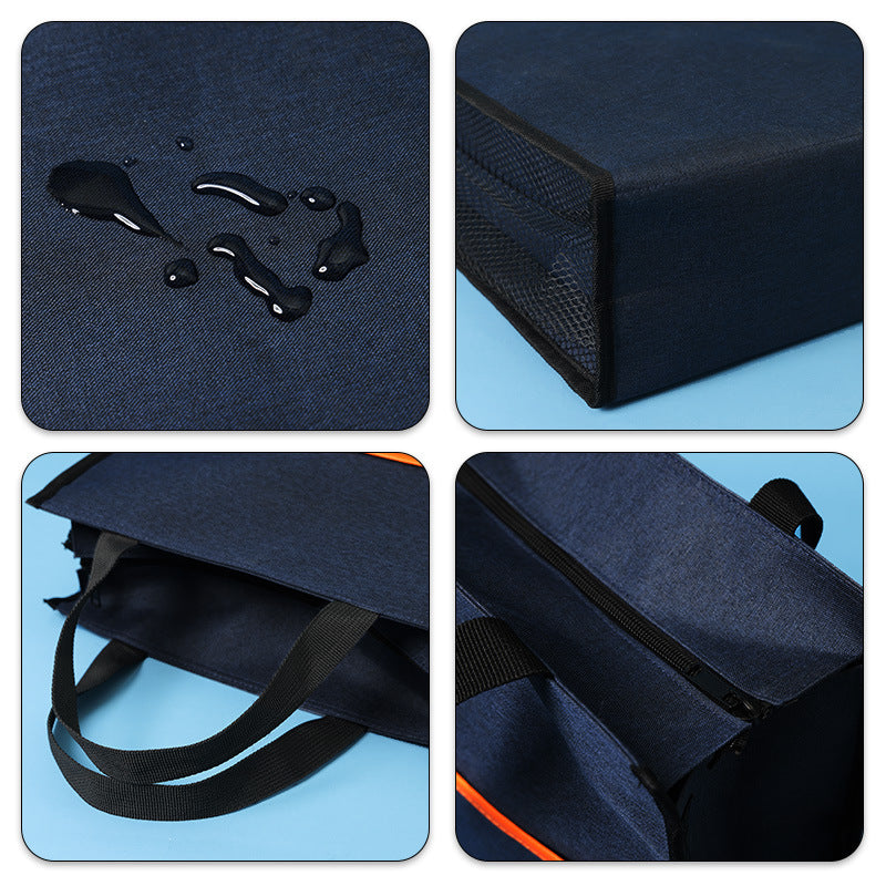 Student tutoring bag vertical version satchel document bag canvas tutoring bag book bag information bag gift bag printed advertising bag