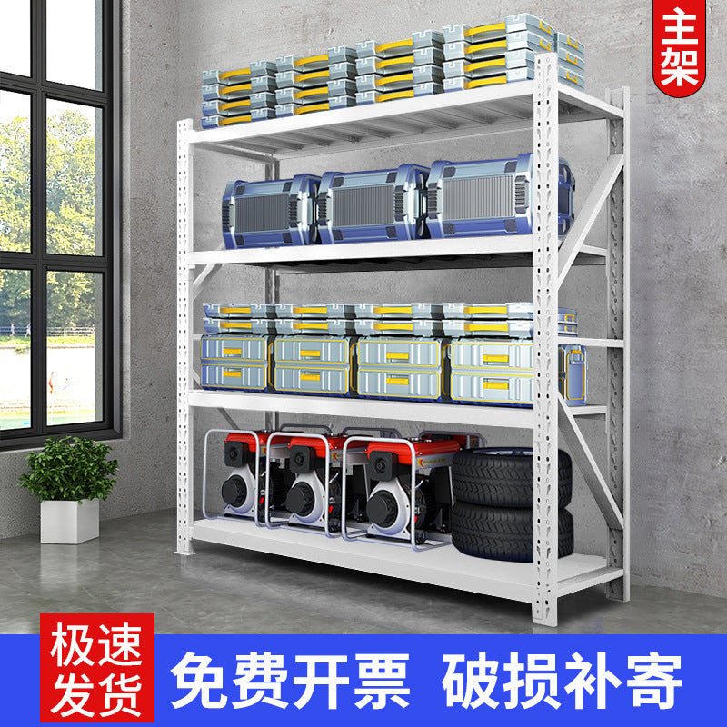 Shelf Storage Shelf Multi-layer Display Shelf Heavy-duty Thickened Storage Goods Iron Shelf Warehouse Household Supermarket Warehouse