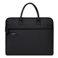 Large capacity briefcase file bag business conference bag double layer zipper document portfolio printing available