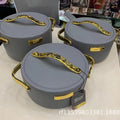 cross-border hot-selling 3pcs food warmer gold label insulated lunch box 1.5l-2l-2.5l insulated tableware