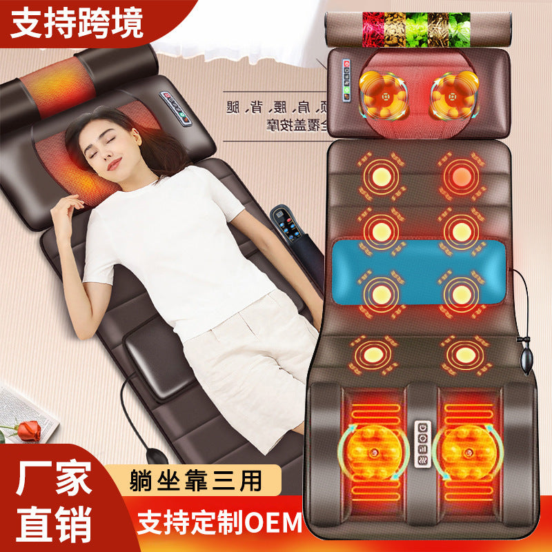 Ready-to-ship multifunctional full body massage mat - neck massager, lumbar, back, head, and neck kneading electric blanket