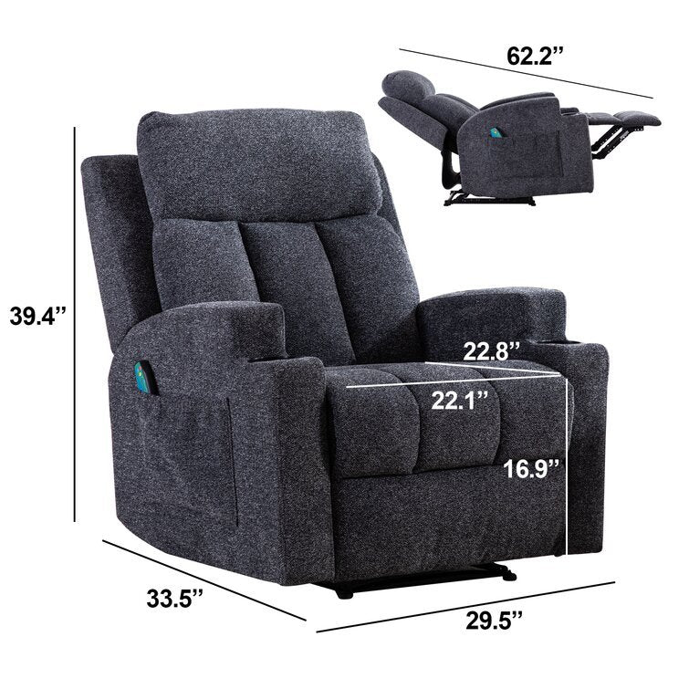 Headrest recliner living room electric rocking lazy multi-functional leisure sofa modern minimalist style massage chair