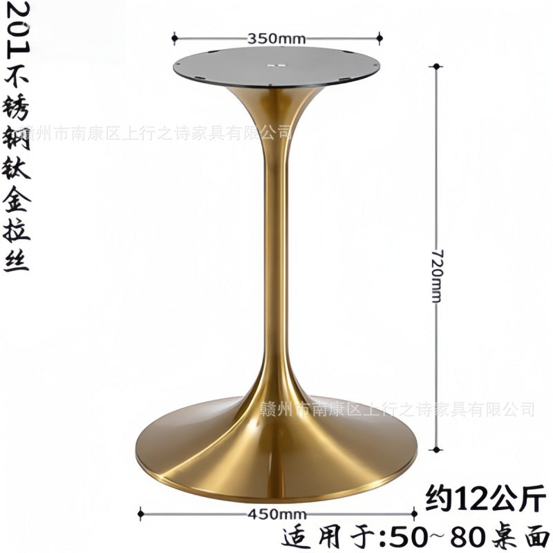 Titanium speaker legs, stainless steel spinning brushed table legs, metal waist bracket, coffee table legs, tulip table legs
