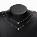 Customized alloy necklace, european and american cross-border jewelry, fashionable multi-layered heart and teardrop pendant, vintage women's collarbone chain