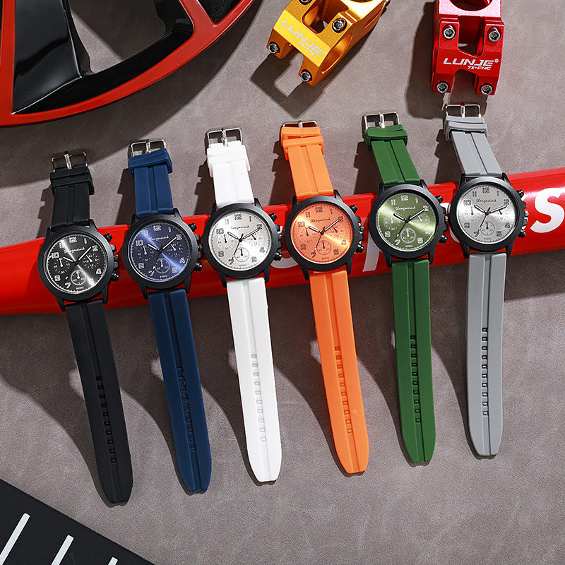 2024 new shangmei export silicone alloy quartz electronic watch business quartz watch student factory direct sales