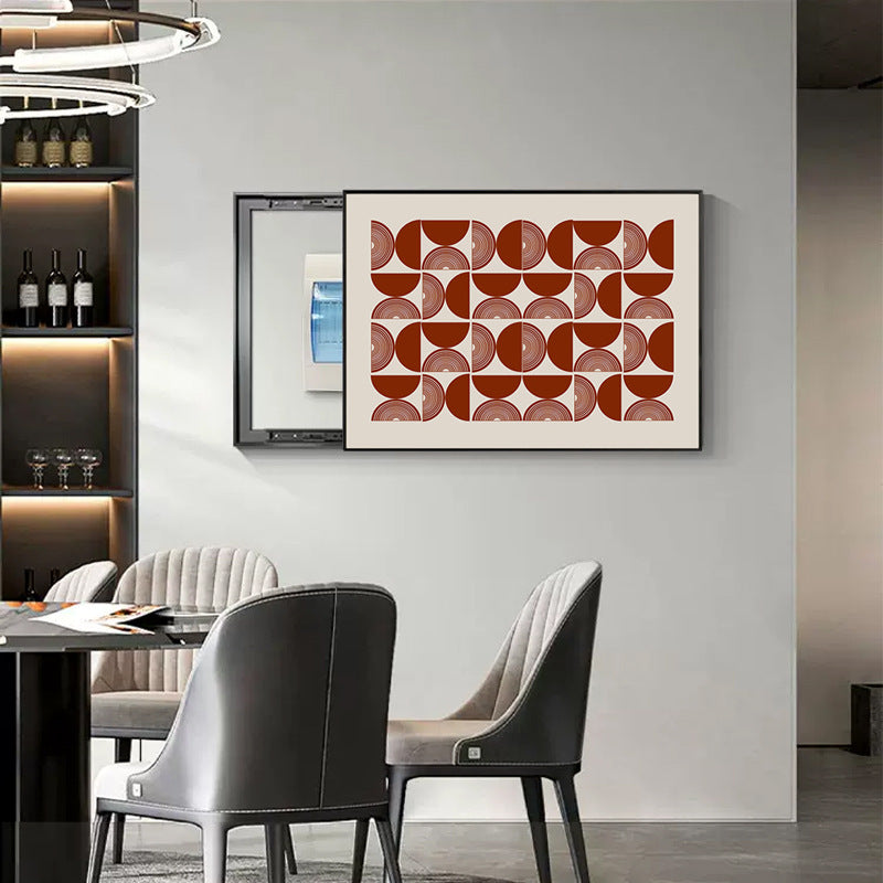 Light luxury meter box painting decorative painting distribution box strong electric box electric switch box modern simple non-punching switch