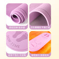 Indoor tpe running mat - ultra-soft jogging mat, shock absorption, non-slip, soundproof, home use, silent, thickened, jump rope dedicated floor mat