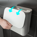 Bathroom trash can toilet for home with lid wall-mounted slit kitchen special bucket bathroom flip-top cylinder