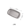 Korean retro square bbq plate outdoor camping bbq tray creative tray sushi dessert plate high-end restaurant plate