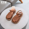Vancahao kids baotou sandals  summernew arrivalchildren's casual beach shoes girlcut out sandals