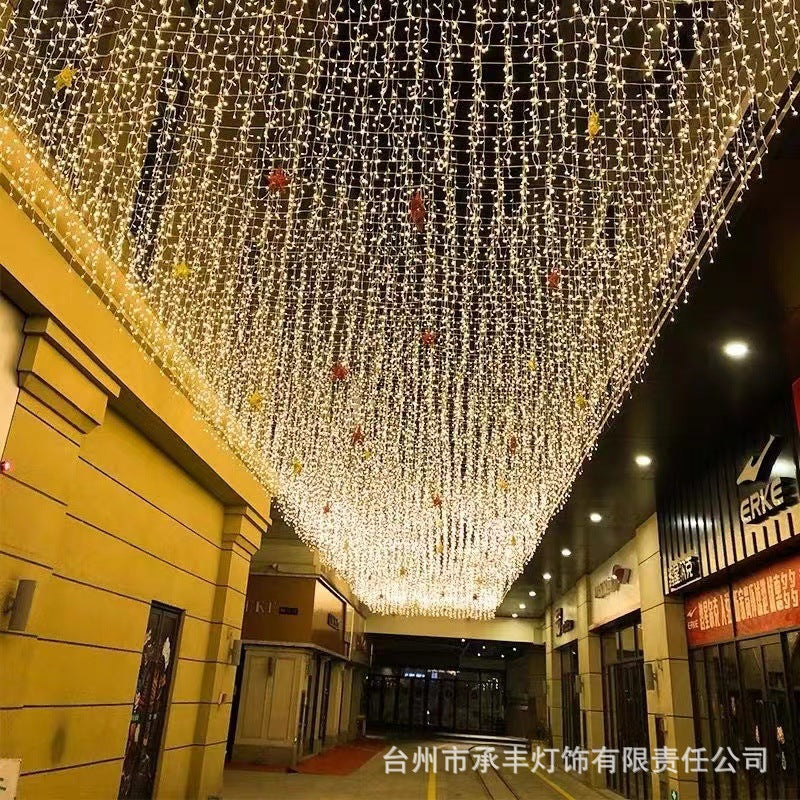 LED ice strip light string waterfall curtain light Gypsy lights outdoor project = lighting ambient light decorative light string light