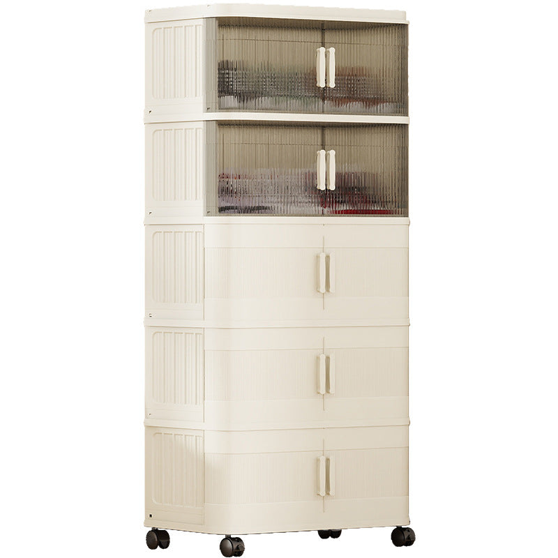 Installation-free shoe box Transparent shoe storage box Multifunctional large storage shoe cabinet Thickened multi-layer folding shoe rack