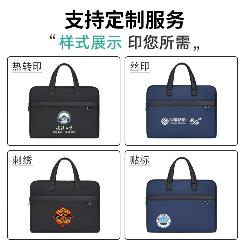 2025 new laptop bag - stylish minimalist tote, large capacity business handbag, office document bag - customizable