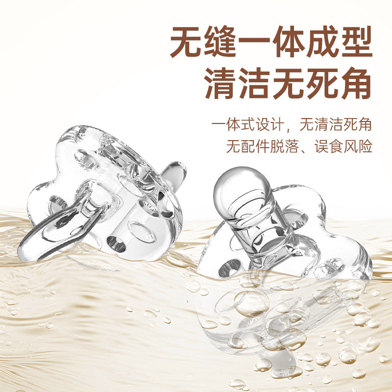 Factory direct sales, all liquid silicone, thumb type, nipple type, infants and toddlers sleep well, all silicone pacifiers