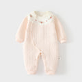 Babibele baby heattech one-piece baby boneless haki newborn three-layer quilted romper kids jumpsuit