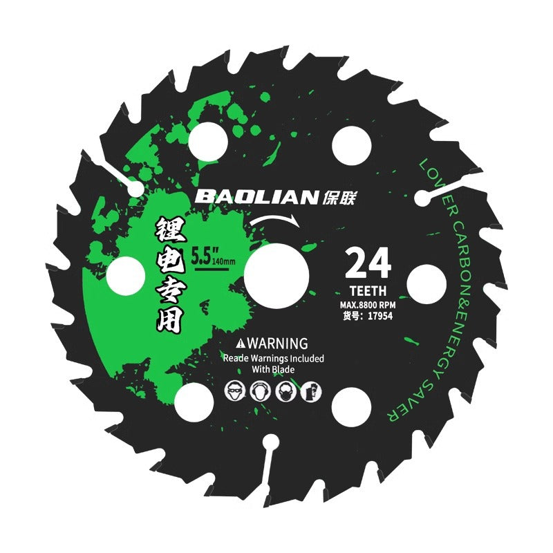 Baolian woodworking saw blade lithium electric saw saw blade 5.5 inch carbide wood woodworking hand chainsaw cutting blade saw blade