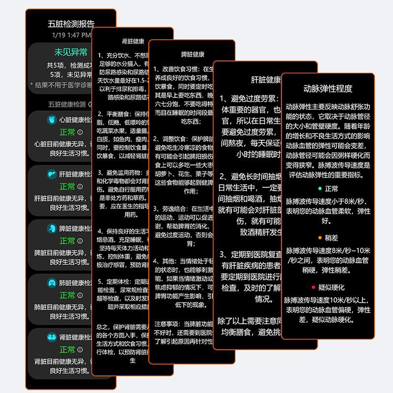 Ultra-long battery life non-invasive blood glucose smartwatch with precision monitoring of internal organ health, uric acid, blood pressure, and lipid levels, featuring bluetooth calling