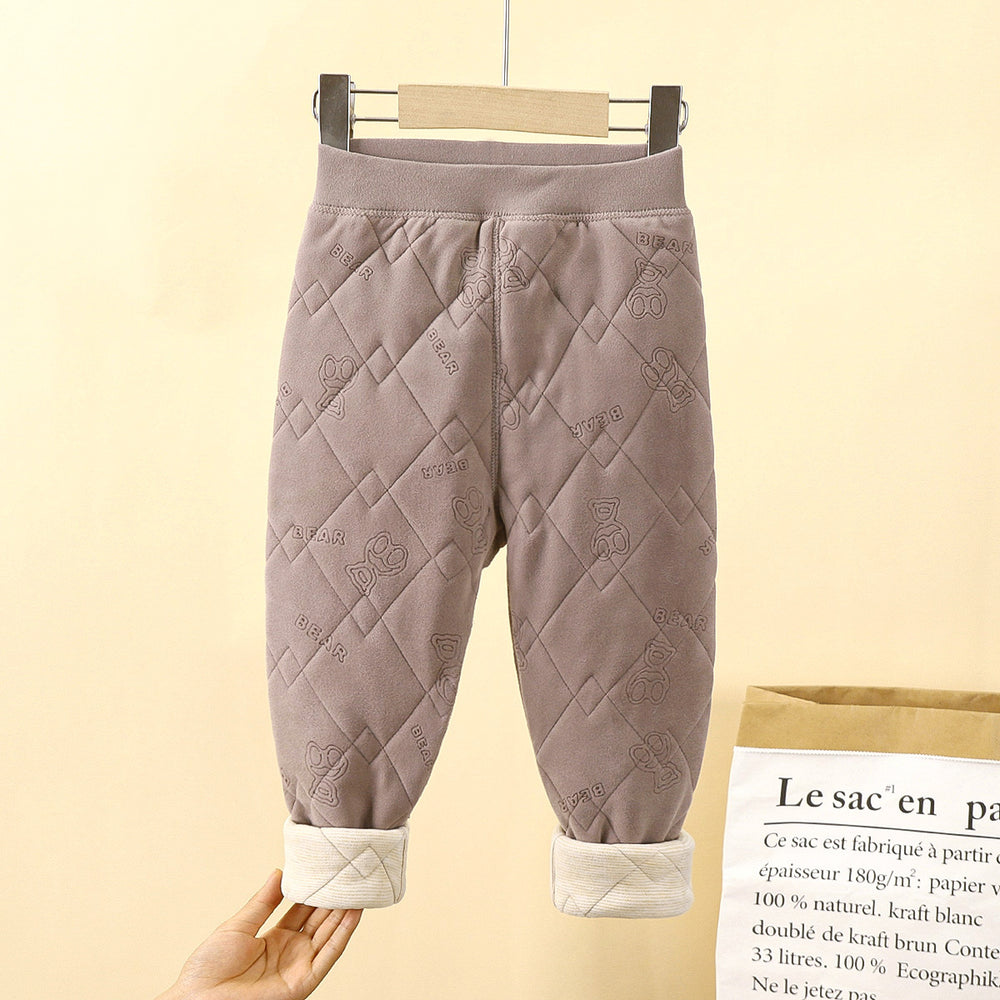 Kids school uniform handy gadgetfall and winternew arrival three-layer quilted cotton boys' cotton coat fleece-linedthickened inner layer girl's cotton jacket type a