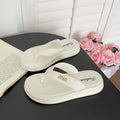 2025 new women's flip-flops - summer outdoor anti-slip thick-soled beach sandals - flat flip-flops for women