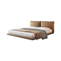 Master bedroom floating king size bed 1.8m upholstered high-end elegant wedding bed italian minimalist double genuine leather bed