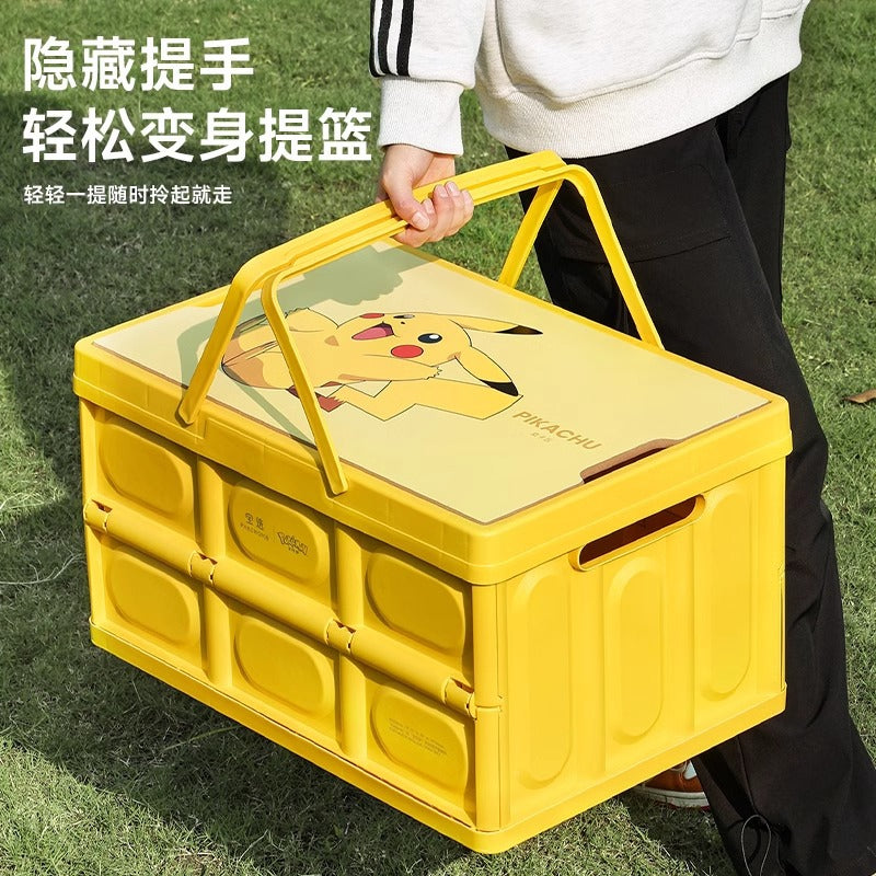 Pokémon trunk storage camping storage box camping picnic box car for home foldable outdoor storage box