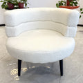 Cashmere lazy sofa chair single bedroom balcony casual chair bedroom makeup chair for home soft bag dressing stool