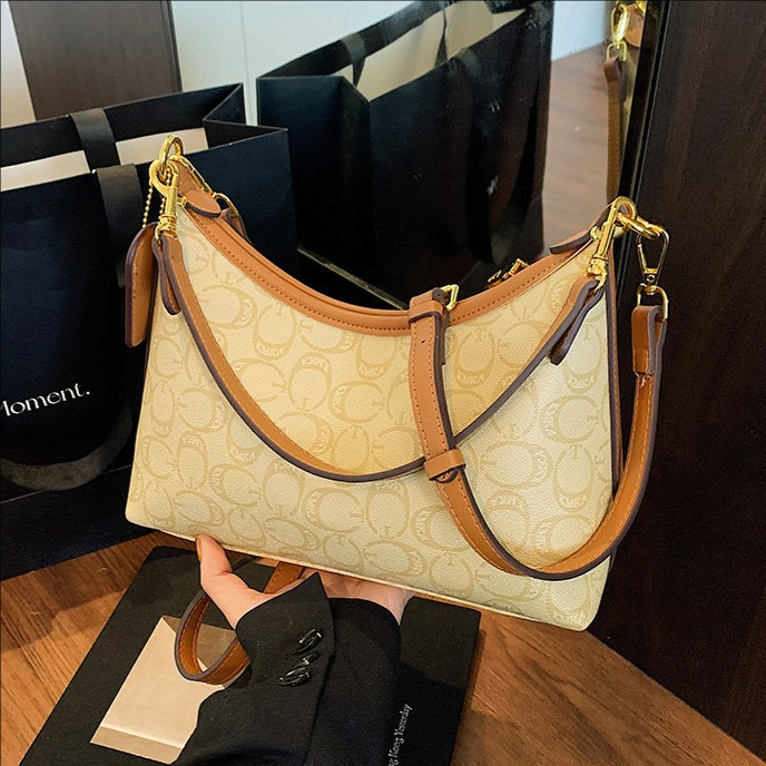 Cross-border high-end presbyopia armpit bag women's 2025 new fashion versatile casual foreign style commuter shoulder messenger bag