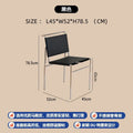 Accessible luxury saddle chair living room balcony medieval style saddle leather dining chair reception chair cafe milk tea shop negotiation chair