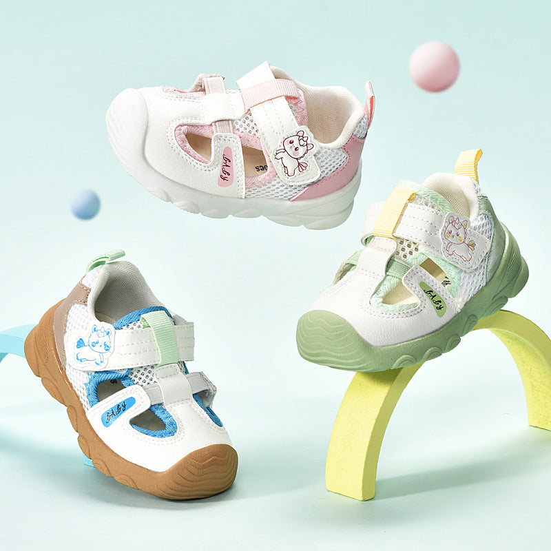 Toddler shoes for boys, summer sandals, infant soft-soled functional cartoon shoes, baby shoes for ages 1-3, children's shoes