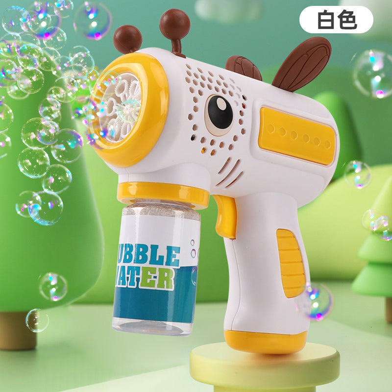 【free shipping】wholesale automatic bubble gun - trending bubble wand - handheld electric bubble machine toy (leak-proof)