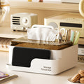 Desktop tissue box living roomaccessible luxurycasual creative coffee table classy paper box for homemultifunctional pen holder storage box