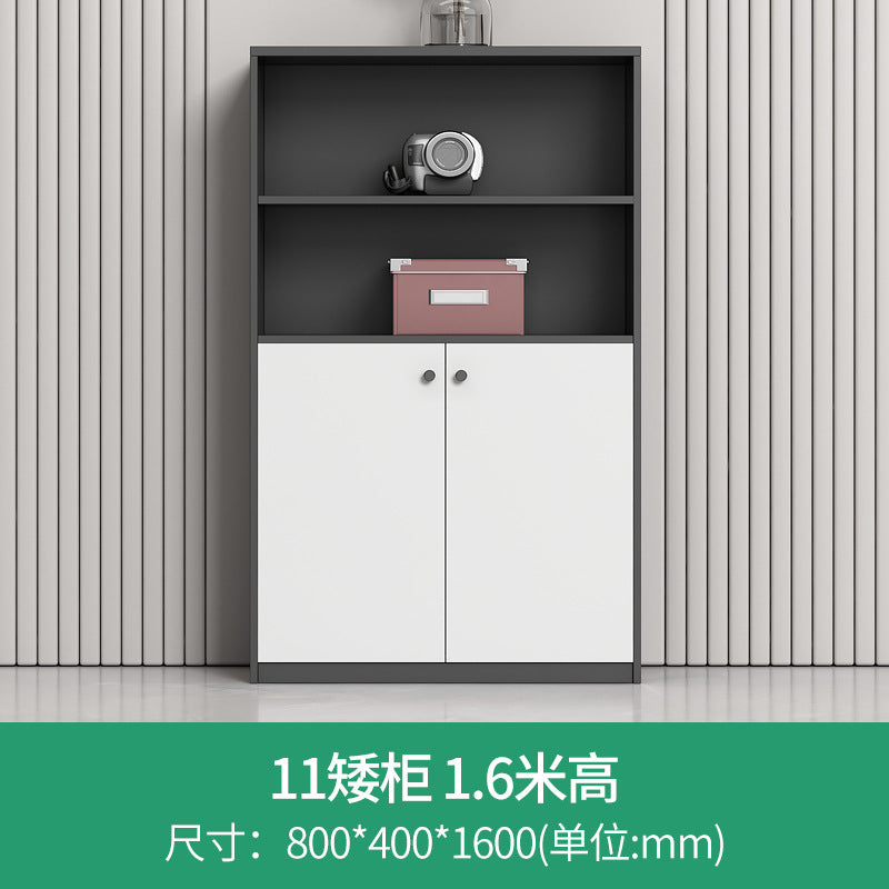 Modern wooden file cabinet office partition low cabinet combination wall-mounted office cabinet with lock storage cabinet office cabinet